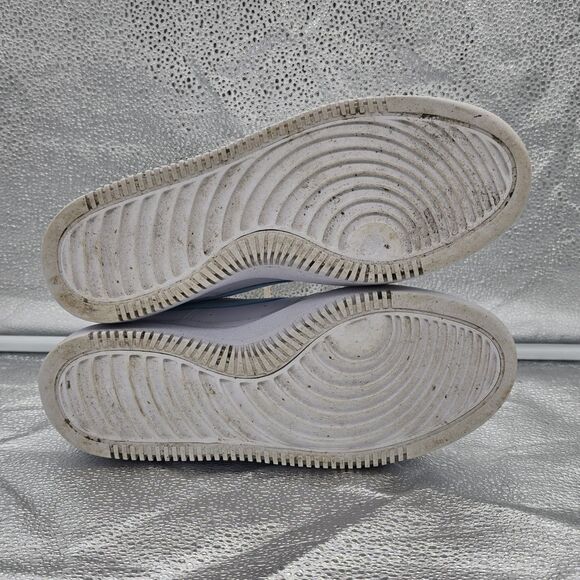Women's Nike Court Vision Alta Platform Sneakers Size 8.5 White Light Blue - Picture 8 of 9